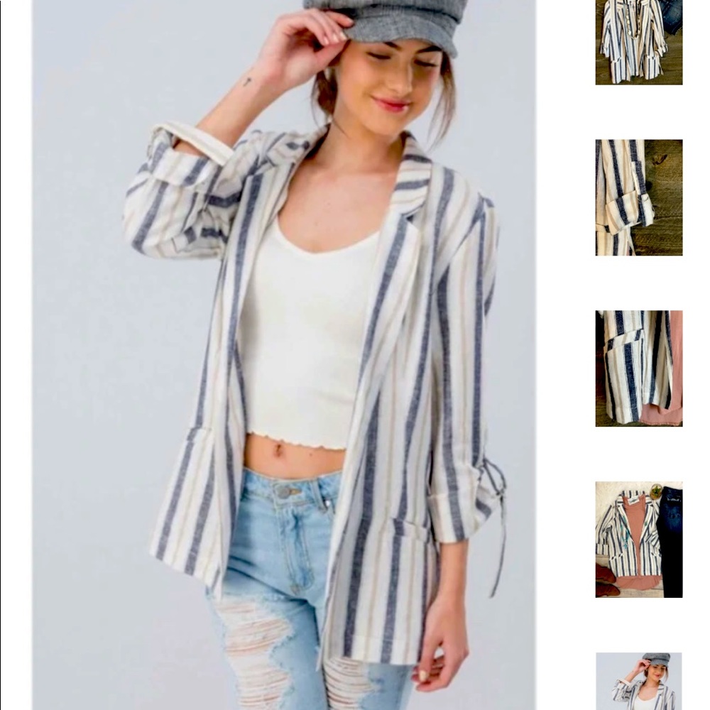 Pin stripe blazer